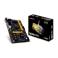 BIOSTAR/映泰 TB350BTC B350 6个显卡槽 DDR4 云南电脑商城