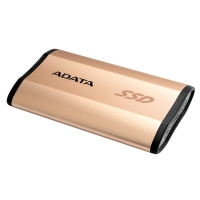 云南硬盘批发 威刚（ADATA） SE730H 256G USB3.1 TYPE-C固态移动硬盘SSD 金色 