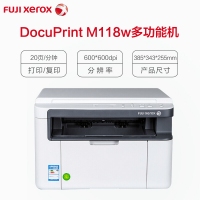 富士施乐（Fuji Xerox）M118w无线黑白激光打印机 M118z小型A4多功能一体机