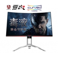 AOC 爱攻II AG322QCX 31.5英寸 2K高清 144hz ΔE3 1800R 大屏曲面全接口游戏电竞升降电脑显示器