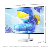 戴尔（DELL） S2718D 27英寸纤薄四面窄边框2K高分辨率HDR 背光不闪IPS屏显示器 银色