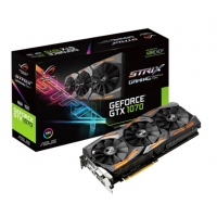 华硕（ASUS）STRIX-GTX1070-O8G-GAMING 高端游戏吃鸡独立显卡台式电脑