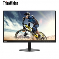 联想 ThinkVision S22e 21.5英寸 窄边框 低蓝光不闪屏VA屏 商用办公电脑显示器(DVI/VGA接口)