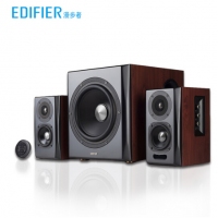 漫步者（EDIFIER） 漫步者电视音响 全木质立体声蓝牙4.0客厅内置功放音箱S201 