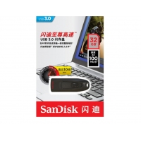 闪迪 CZ48 32GB USB3.0 U盘至尊高速 黑色 读速100MB/s 经典USB3.0 U盘