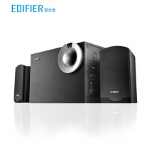 漫步者（EDIFIER） R206P 多媒体音箱通用音响立体声可插U盘播放2.1声道低音炮音 黑色