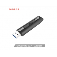 闪迪CZ800 64GB USB3.1 U盘 黑色 可伸缩接口 提供密码保护