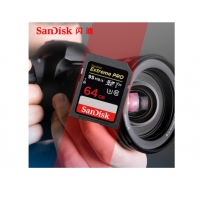  闪迪SanDisk 64G相机sd卡u3 128G内存卡4k闪存95m/s 佳能尼康微单反摄像储存卡 64G SDXC