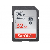 闪迪（SanDisk） SD内存卡16G/32G/64G 高速单反相机卡 摄影机存储卡 4K高清拍摄 【SDUNC】80M/s 32G