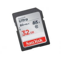 闪迪（SanDisk） SD内存卡16G/32G/64G 高速单反相机卡 摄影机存储卡 4K高清拍摄 【SDUNC】80M/s 32G