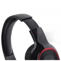 漫步者（EDIFIER） 漫步者G20 7.1环绕音内置声卡头戴式有线游戏耳机线控吃鸡电竞耳麦 黑红色