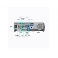 爱普生（EPSON） 投影仪 高清办公 商务会议 宽屏投影机 CB-935W(3700流明 宽屏) 标配+100英寸玻纤电动幕