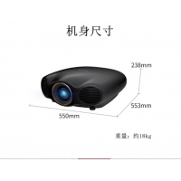 爱普生（EPSON）投影仪 家用1080P高清3D家庭影院投影机 CH-LS10500(1500流明) 标配+133英寸白软画框幕