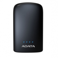 ADATA/威刚 P10050V 10050M毫安充电宝手机移动电源双USB接口 带LED照明功能 黑色