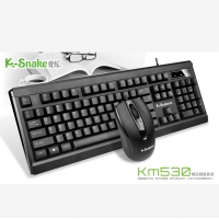 蝰蛇 KM530 高端商务办公游戏键鼠套装