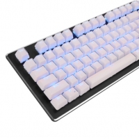 美尚e族金鸡独立 HJK920-2 豪华版机械键盘U（经典黑）黑+白 冰晶键帽