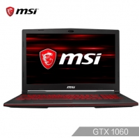 微星(msi)GL63 8RE-417CN 15.6英寸游戏本笔记本电脑(i7-8750H 8G 1T+128G SSD GTX1060 6G独显 赛睿键盘 94%色域 黑)