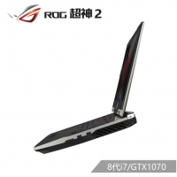 ROG 超神2 17.3英寸 144Hz 3ms防炫光雾面屏游戏笔记本电脑 超神2 8代i7/GTX1070 144Hz 3ms 72% 16G 2*256G