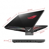 ROG 魔霸2 英特尔酷睿i7 15.6英寸 144Hz 窄边框屏游戏笔记本电脑(i7-8750H 8G 256GSSD+1T GTX1060 6G独显)