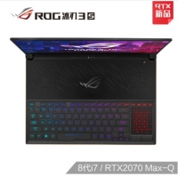 ROG 冰刃3s 15.6英寸 144Hz 3ms防炫光雾面屏游戏笔记本电脑 冰刃3s 8代i7/RTX2070 Max-Q 144Hz 3ms 72% 16G 1T SSD