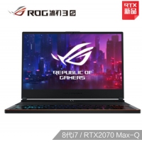 ROG 冰刃3s 15.6英寸 144Hz 3ms防炫光雾面屏游戏笔记本电脑 冰刃3s 8代i7/RTX2070 Max-Q 144Hz 3ms 72% 16G 1T SSD