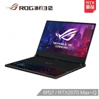 ROG 冰刃3s 15.6英寸 144Hz 3ms防炫光雾面屏游戏笔记本电脑 冰刃3s 8代i7/RTX2070 Max-Q 144Hz 3ms 72% 16G 1T SSD