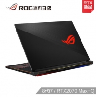ROG 冰刃3s 15.6英寸 144Hz 3ms防炫光雾面屏游戏笔记本电脑 冰刃3s 8代i7/RTX2070 Max-Q 144Hz 3ms 72% 16G 1T SSD