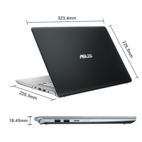 华硕(ASUS) 灵耀S 2代 S4300FN8265 14英寸三面微边超轻薄笔记本电脑(i5-8265U 8G 512GSSD MX150 2G IPS)灰(S4300)