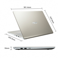 华硕(ASUS) 灵耀S 2代 S5300FN8265 15.6英寸三面微边商务轻薄笔记本电脑MX150 2G 金 I5-8265U/8G/512SSD/2G独显