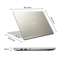 华硕(ASUS) 灵耀S2代 S5300UN8250 15.6英寸微边框轻薄便携商务办公i5笔记本电脑学生游戏手提S5300 金 i5-8250U/MX150满血版 定制 8G内存/512G固态/MX150-2G 独显