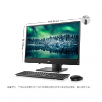 戴尔(DELL)灵越AIO 3480 23.8英寸IPS窄边框一体机台式电脑主机作图CAD i5-8265U 4G 1T 集成显卡 量子黑 （INS-24-3480-R1508B I5-8265U/4G(2666)/1T/集显/23.8/W