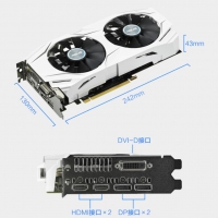 华硕（ASUS）DUAL-GTX1060-O6G 雪豹系列游戏“吃鸡”显卡