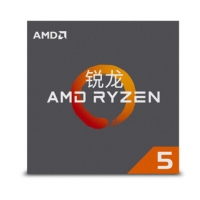 AMD 锐龙 R5-1600 六核12线程锐龙R5台式机电脑盒装CPU处理器