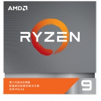 AMD锐龙9 3900X 处理器 (r9)7nm 12核24线程 3.8GHz 105W AM4接口 盒装CPU 云南电脑批发