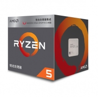 AMD 锐龙5 2400G 处理器 (r5) 4核8线程 搭载Radeon Vega11 Graphic 3.6GHz AM4接口 盒装CPU 云南电脑批发