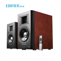 漫步者（EDIFIER）AIRPULSE A300 书架式立体声有源音箱 音响 电视音响 樱桃红