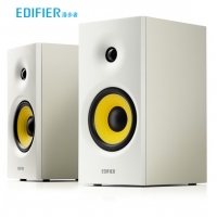 漫步者（EDIFIER）R1080BT 2.0声道 电脑音箱 多媒体音箱 蓝牙音箱 木质音响 白色