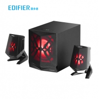 漫步者 （EDIFIER） X2 2.1声道多媒体有源蓝牙音箱 桌面电脑音箱 LED炫酷灯效 游戏音箱 黑色