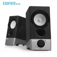 漫步者（EDIFIER） R19U电脑音箱桌面音响USB接口 2.0声道台式迷你小音箱 黑色