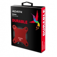 威刚（ADATA）移动硬盘 固态（PSSD) USB3.1 SD600Q 红色 480GB