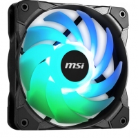 微星 (MSI) 机箱炫光风扇 散热器套装 （PWM智能调速/电脑机箱/风冷/3个12CMARGB风扇）