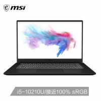 微星（msi）Modern 15 15.6英寸轻薄设计师笔记本电脑(十代i5-10210U MX250 8G 512GB SSD 72%色域 )（Modern 15 A10RB-034CN）