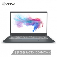 微星（msi） Prestige 15 15.6英寸轻薄设计师笔记本电脑(十代酷睿i7 16G*2 1TB SSD GTX 1650MQ 4K 双雷电3)（Prestige 15 A10SC-219CN）