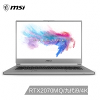 微星(msi)P65新世代 15.6英寸轻薄创意设计笔记本电脑(九代酷睿i9 16G*2 1T SSD RTX2070MQ 4K超清屏 雷电3)（P65 Creator 9SF-479CN）
