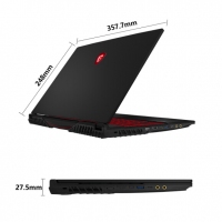 微星(msi)冲锋坦克Ⅱ GL65 15.6英寸窄边框游戏本(i7-9750H 8G 512G SSD GTX1650独显 赛睿 IPS 120Hz)（GL65 9SC-052CN）