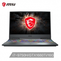 微星(msi)GP65 15.6英寸游戏笔记本电脑(九代i7-9750H 8G*2 512G NVMe SSD GTX1660Ti144Hz电竞全面屏 赛睿）（GP65 Leopard 9SD-208CN）