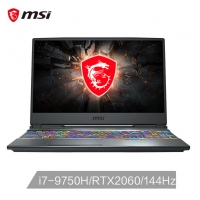 微星(msi)GP65 15.6英寸游戏笔记本电脑(九代i7-9750H 8G 512G NVMe SSD RTX2060 144Hz电竞全面屏 赛睿RGB）（GP65 Leopard 9SE-207CN）