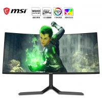 微星（MSI）PAG343CQR 34英寸 144Hz 1500R曲面 21:9 超宽带鱼屏 HDR400 WQHD 显示器