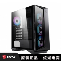 微星(MSI)氪金枪2 中塔游戏电脑机箱 (360冷排/侧透/MORTAR迫击炮)(MPG GUNGNIR 110R)