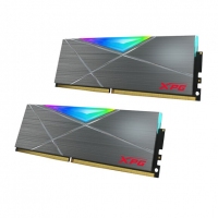 威刚XPG D50 16G（8G*2） DDR4 3200 台式内存条RGB灯条（灰）